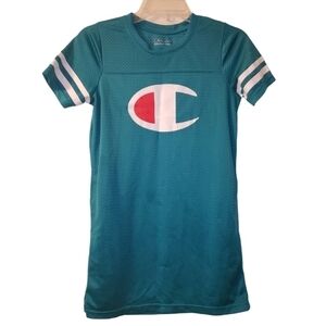 Champion Girl's Teal Logo Jersey Dress